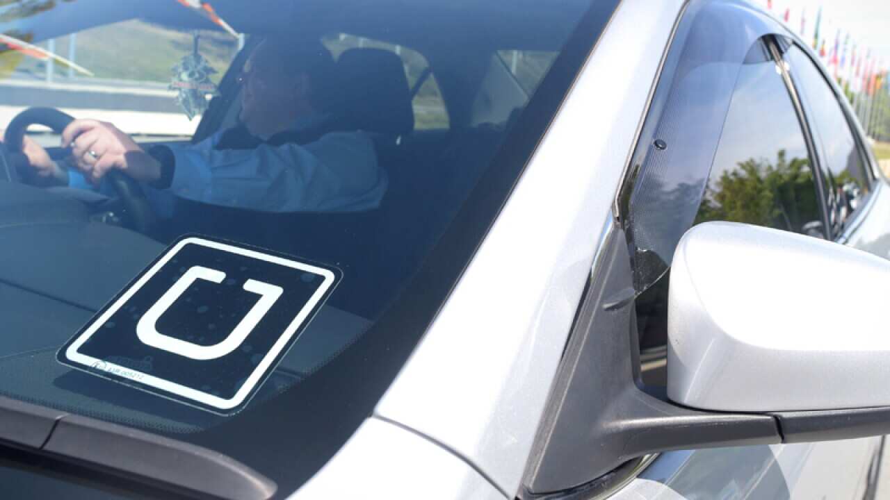 An Uber driver.