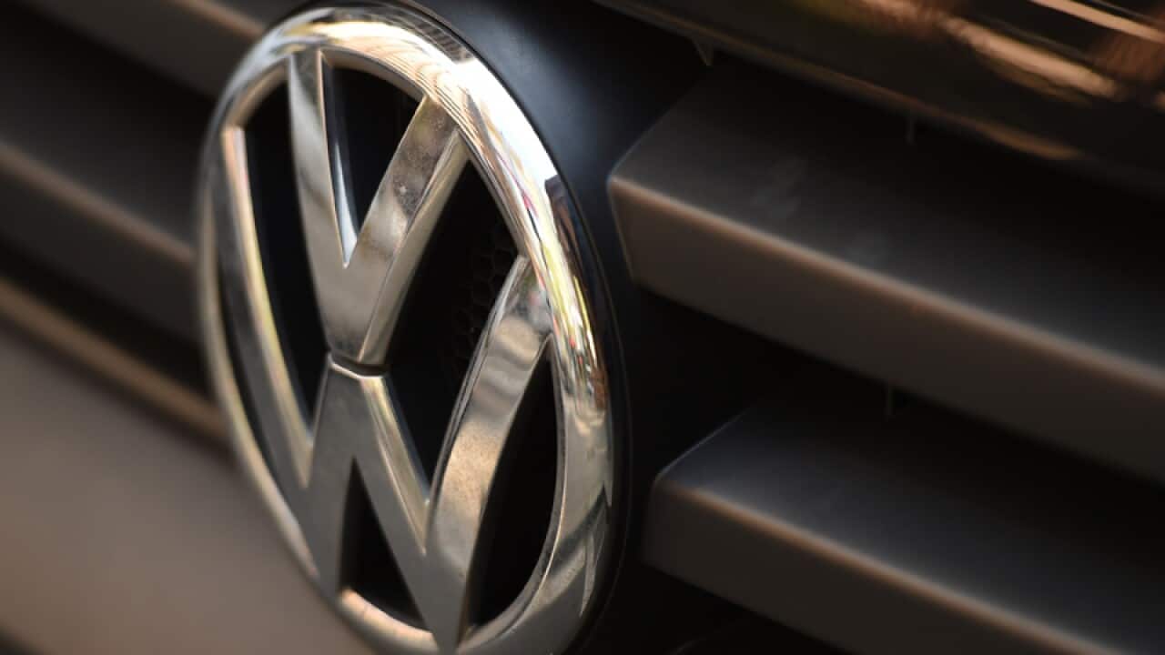 A Volkswagen badge