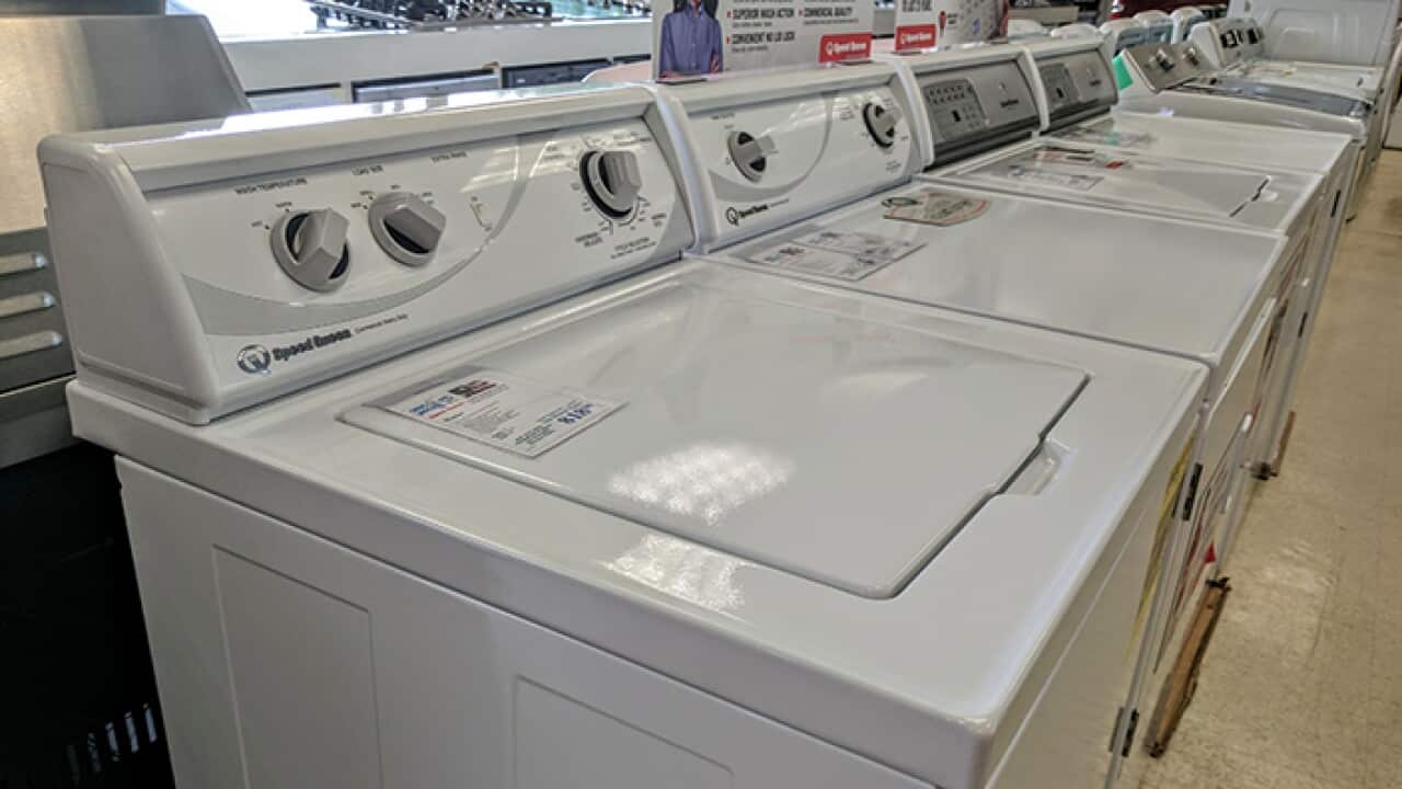 appliances in a store