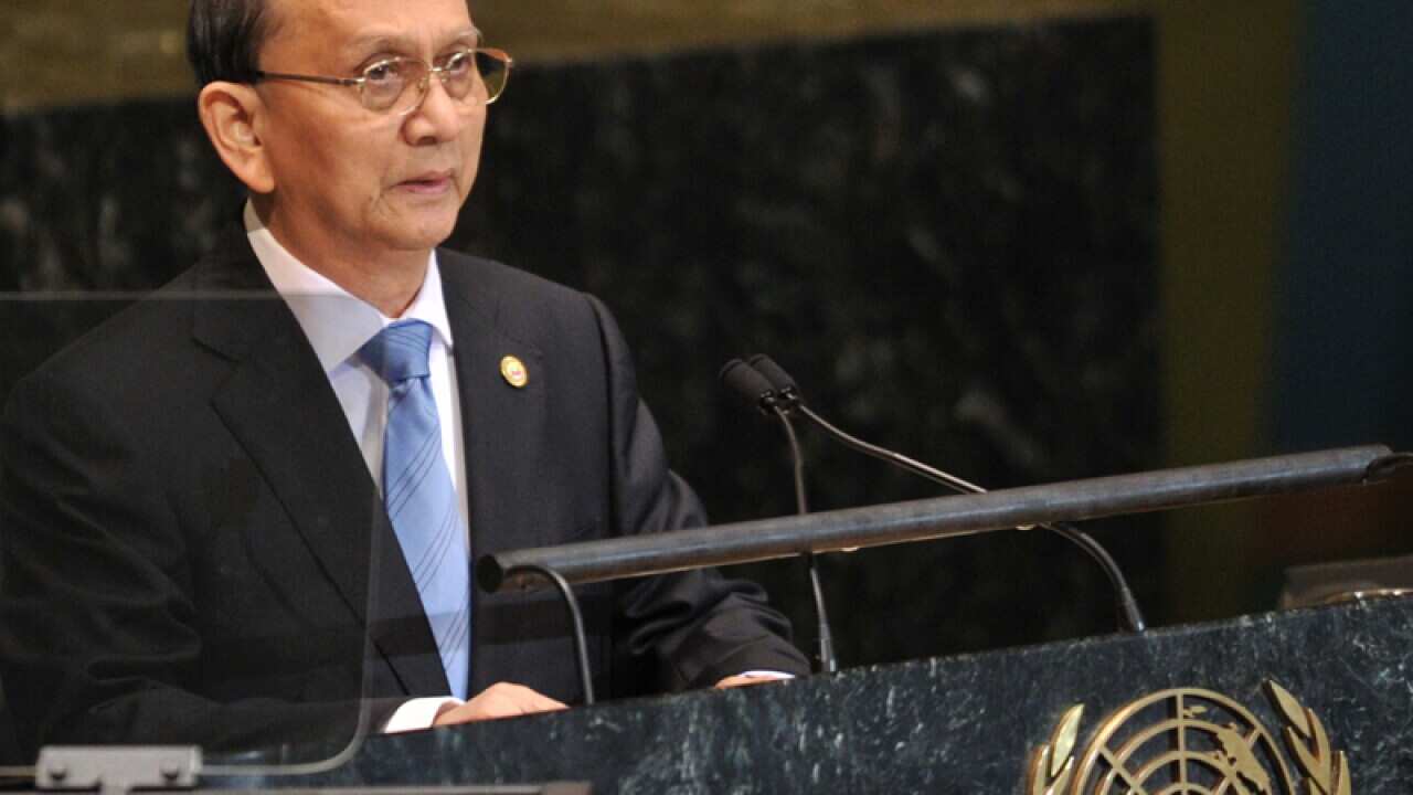 Burma president pays UN tribute to Suu Kyi