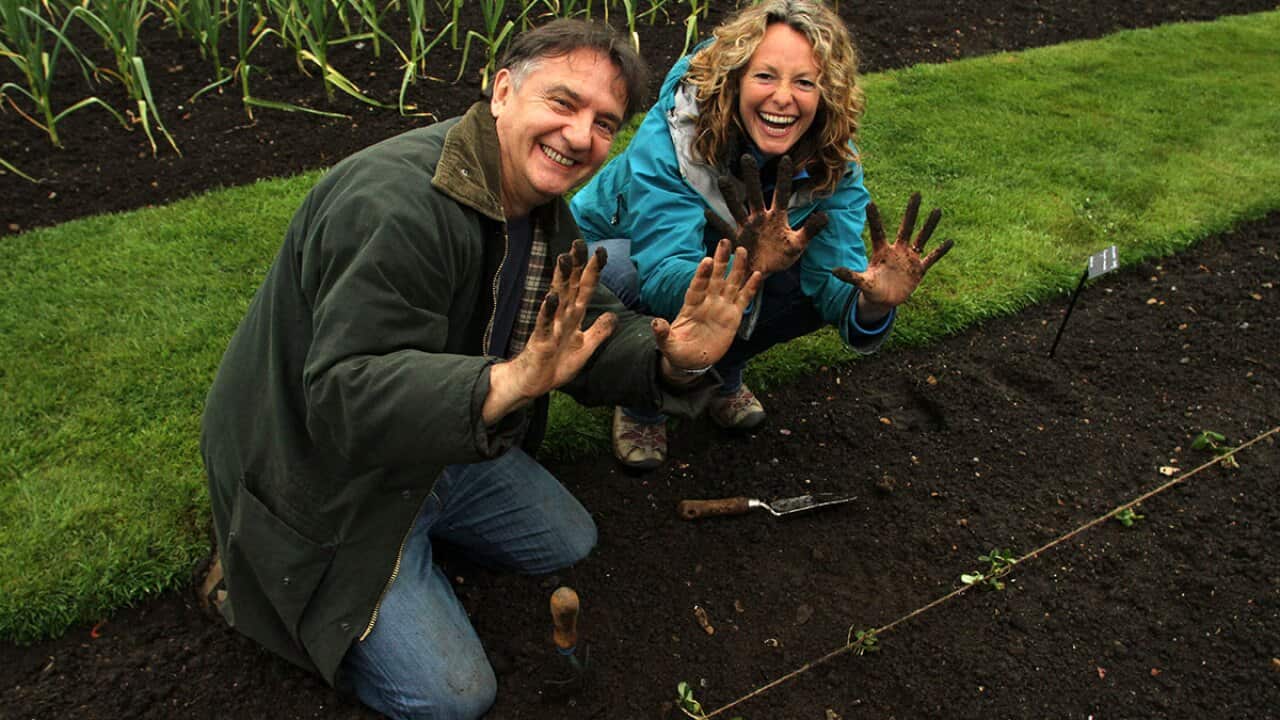 Raymond Blanc and kate Humble at Kew gardens