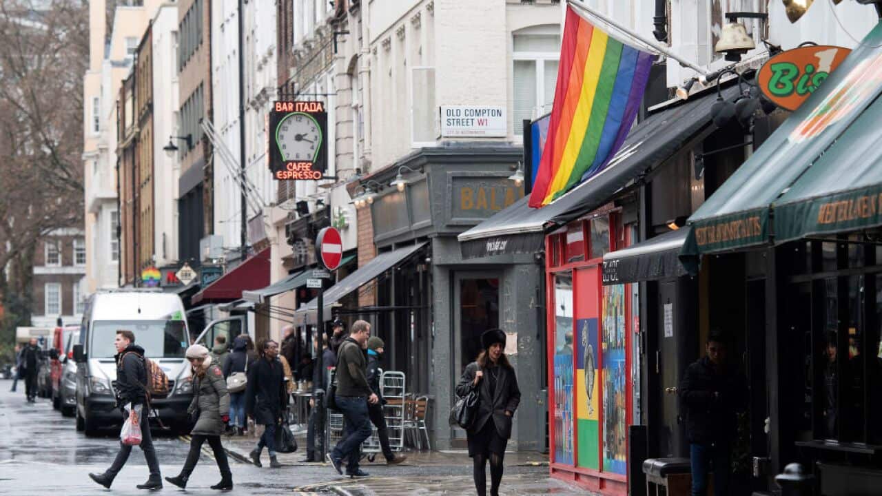 Soho in central London