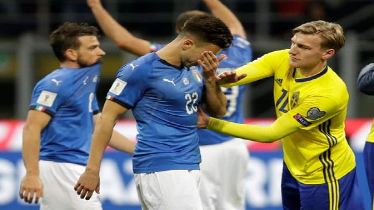 Misfiring Italy fail to reach World Cup as Sweden go through