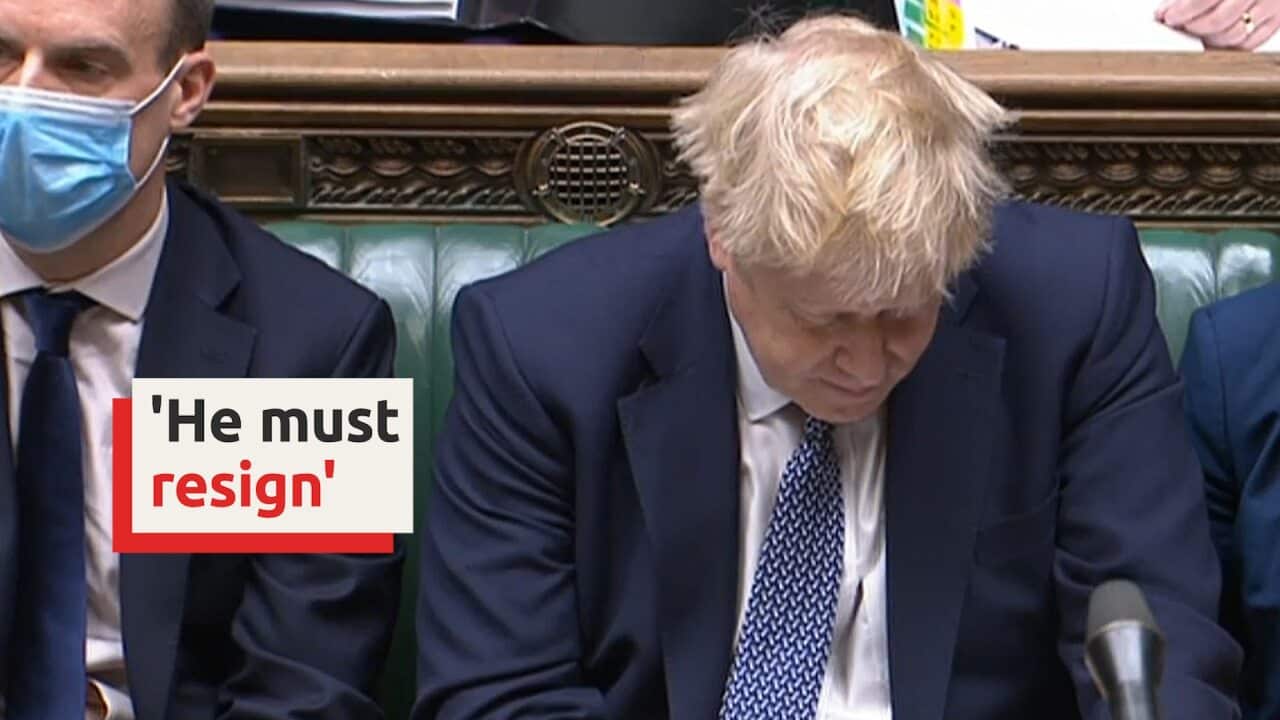 UK PM Johnson apologises for lockdown party