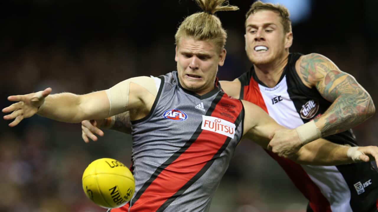 Michael Hurley in action for Essendon
