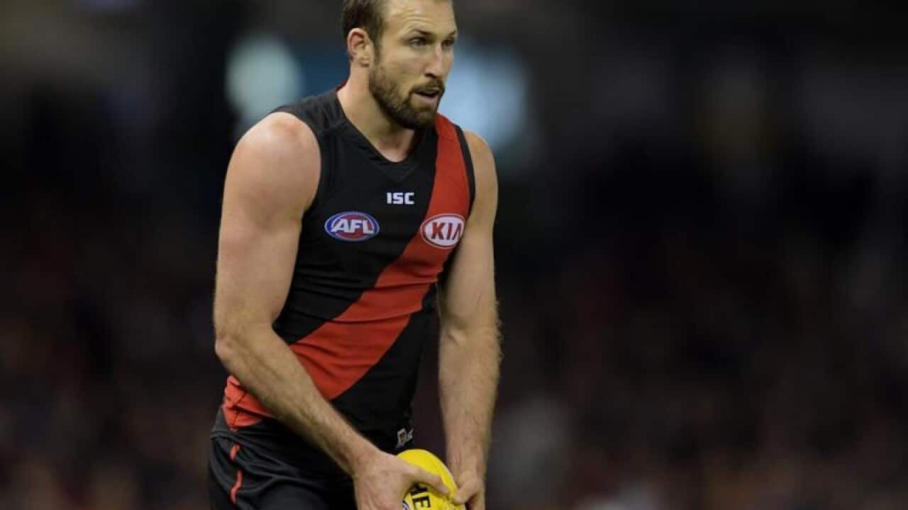 Cale Hooker of the Bombers