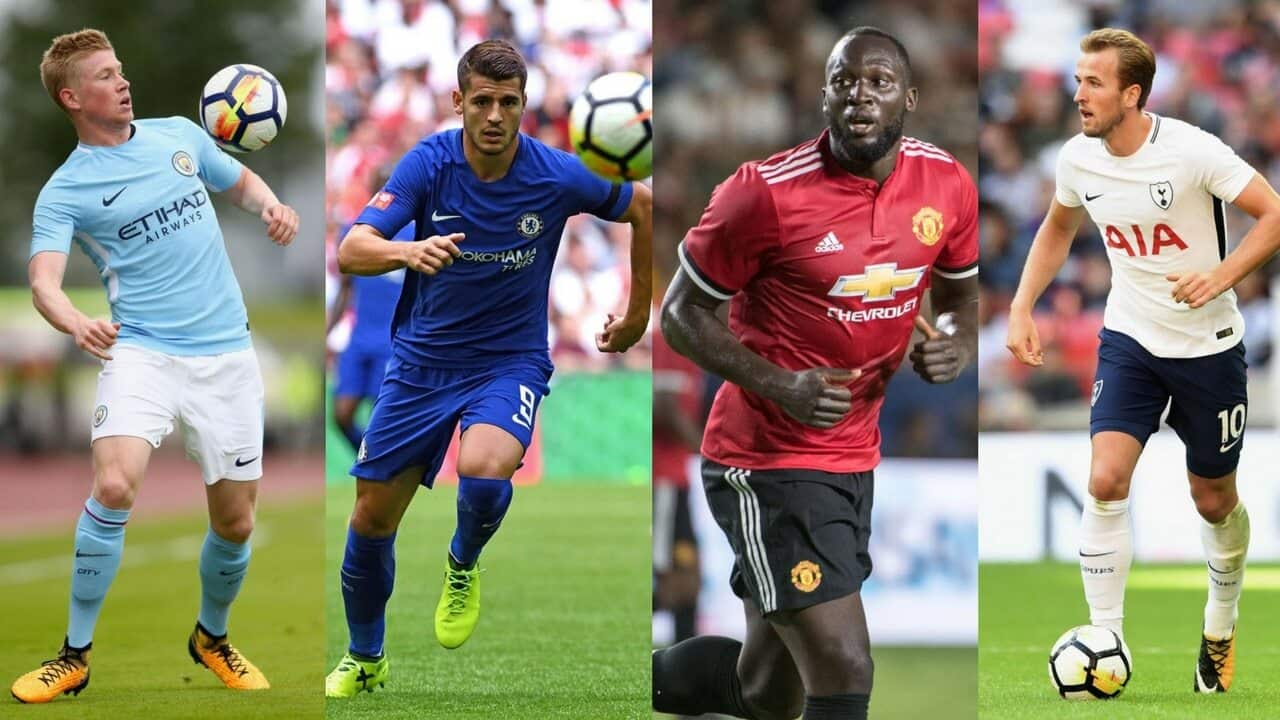 De Bruyne, Morata, Lukaku, Kane
