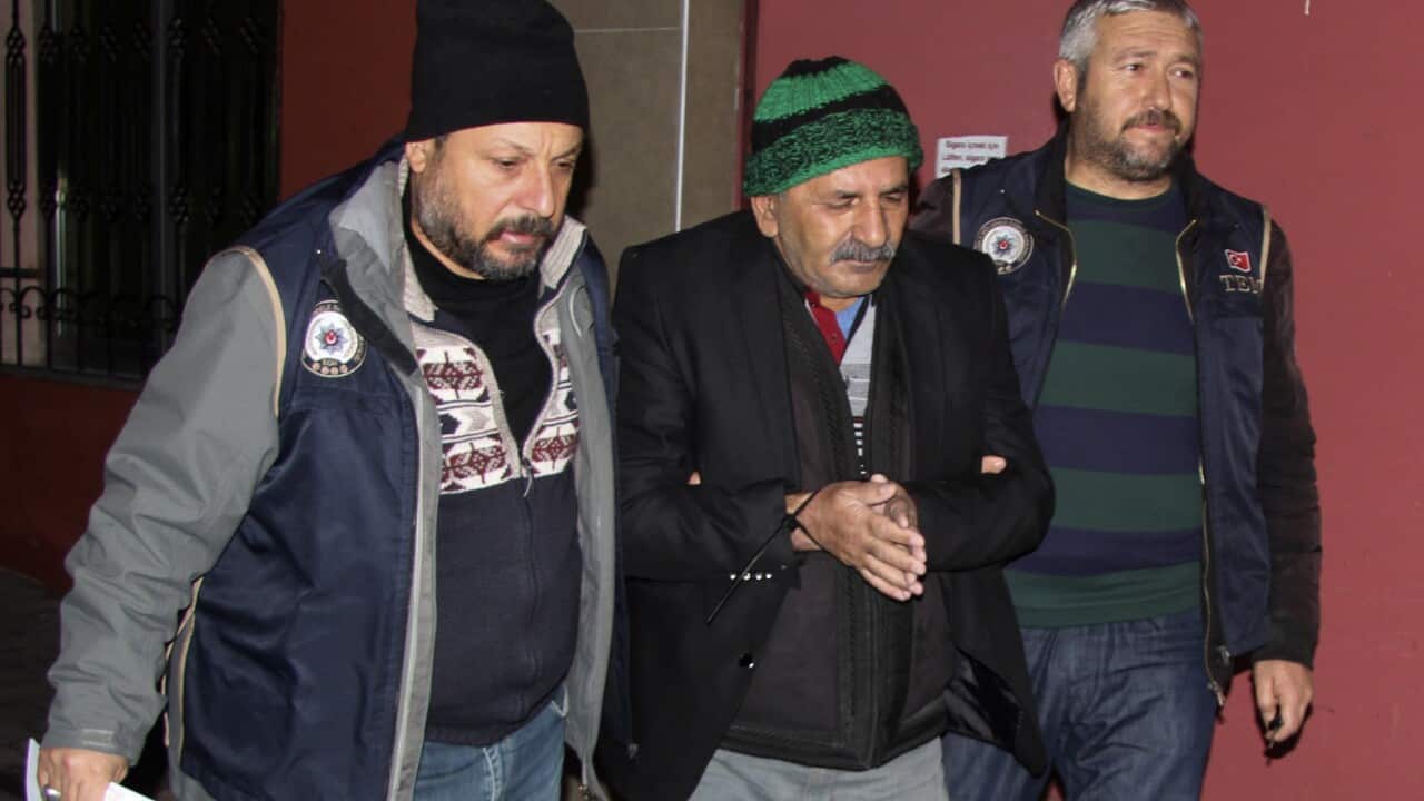 Security members detained a man in central Anatolian city of Kayseri, Turkey.