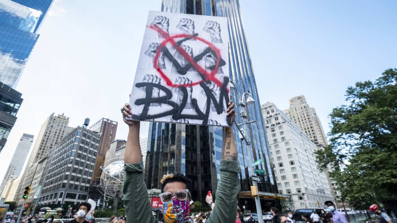 News - George Floyd Protest Donald Trump Birthday Protest - New York City