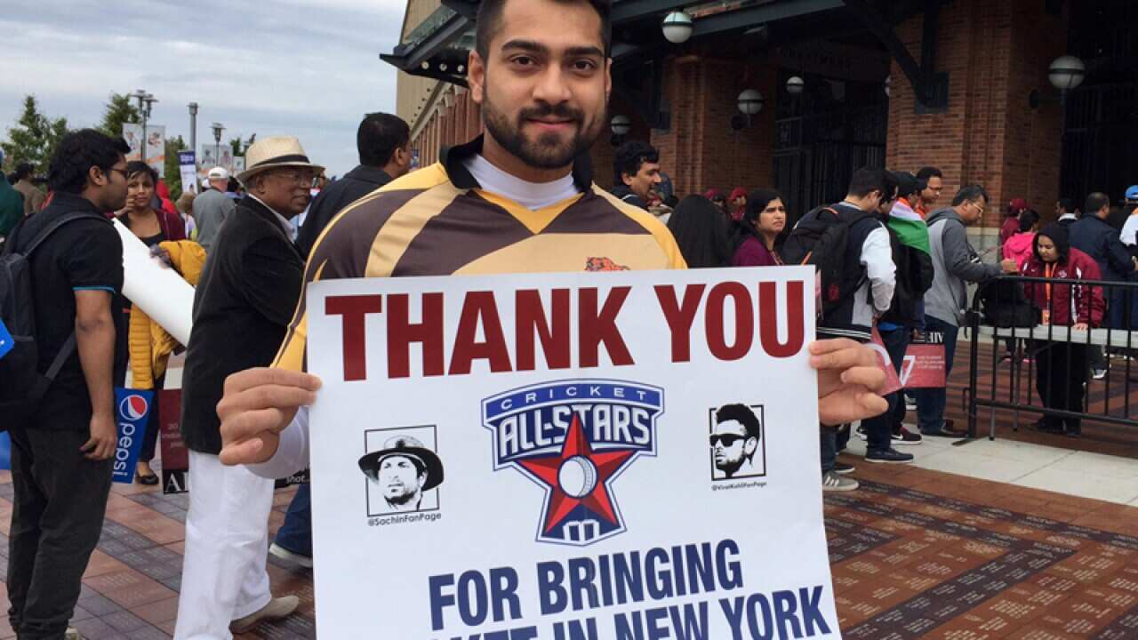 Cricket fan Yash Gupta