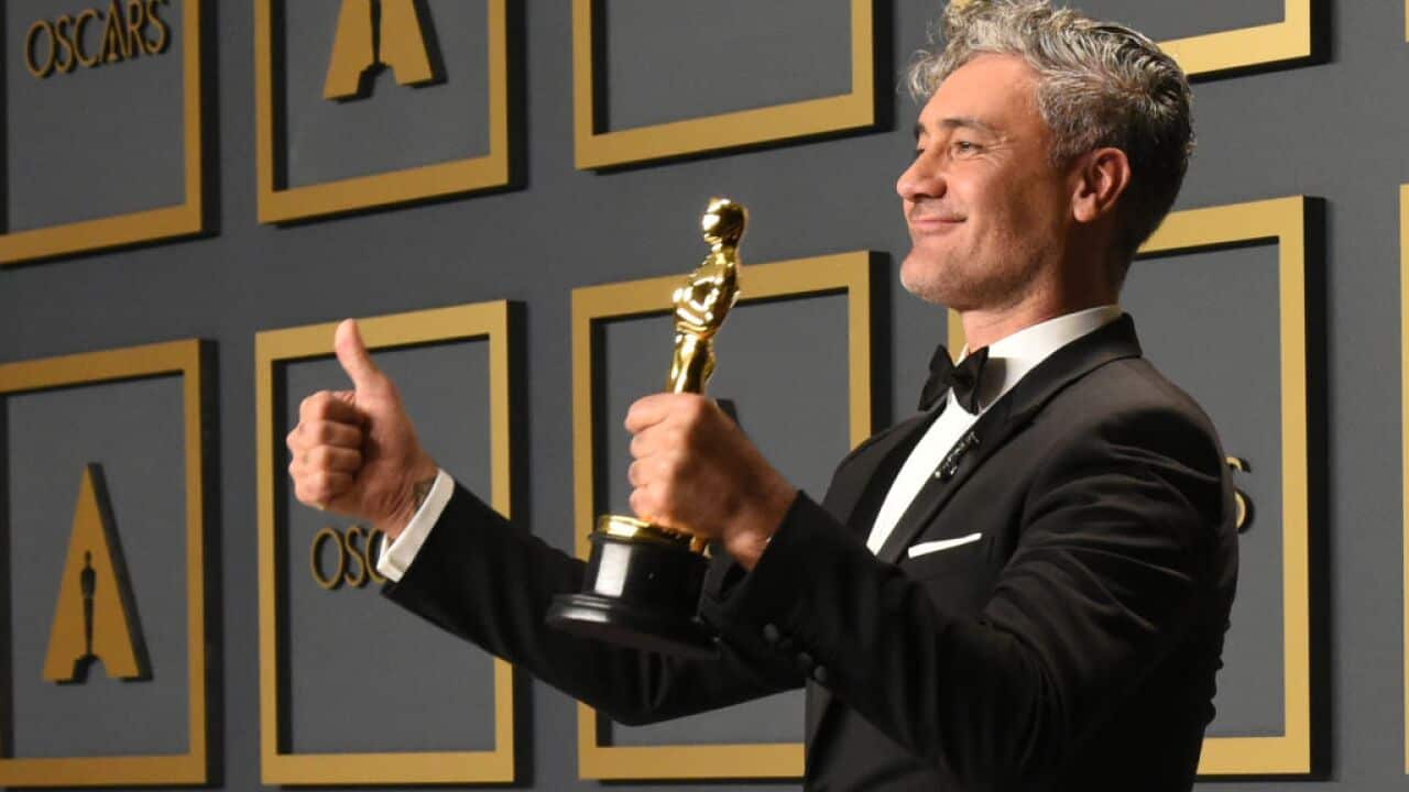 Taika Waititi wins Best Adapted Screenplay at the Oscars 2020