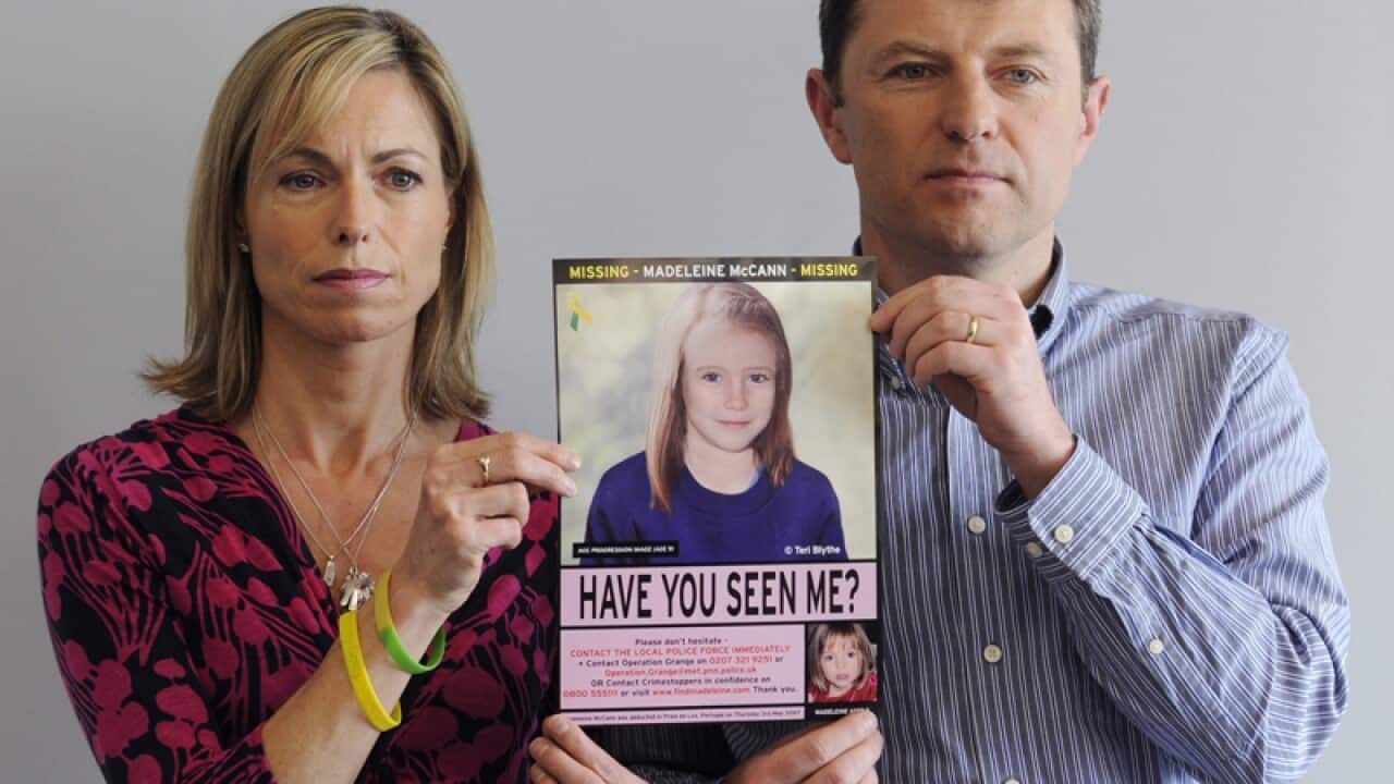 Missing British girl Madeleine McCann's parents, Kate and Gerry McCann