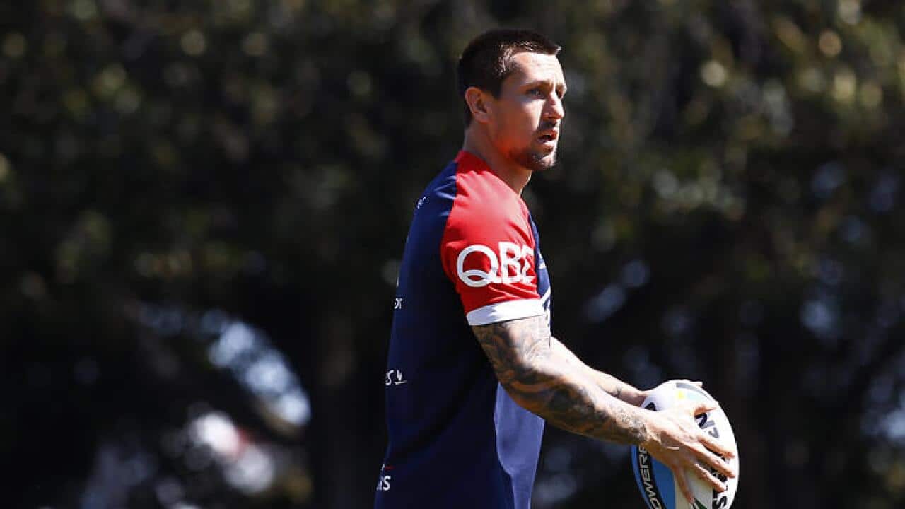 File image of Sydney Roosters player Mitchell Pearce. (AAP)