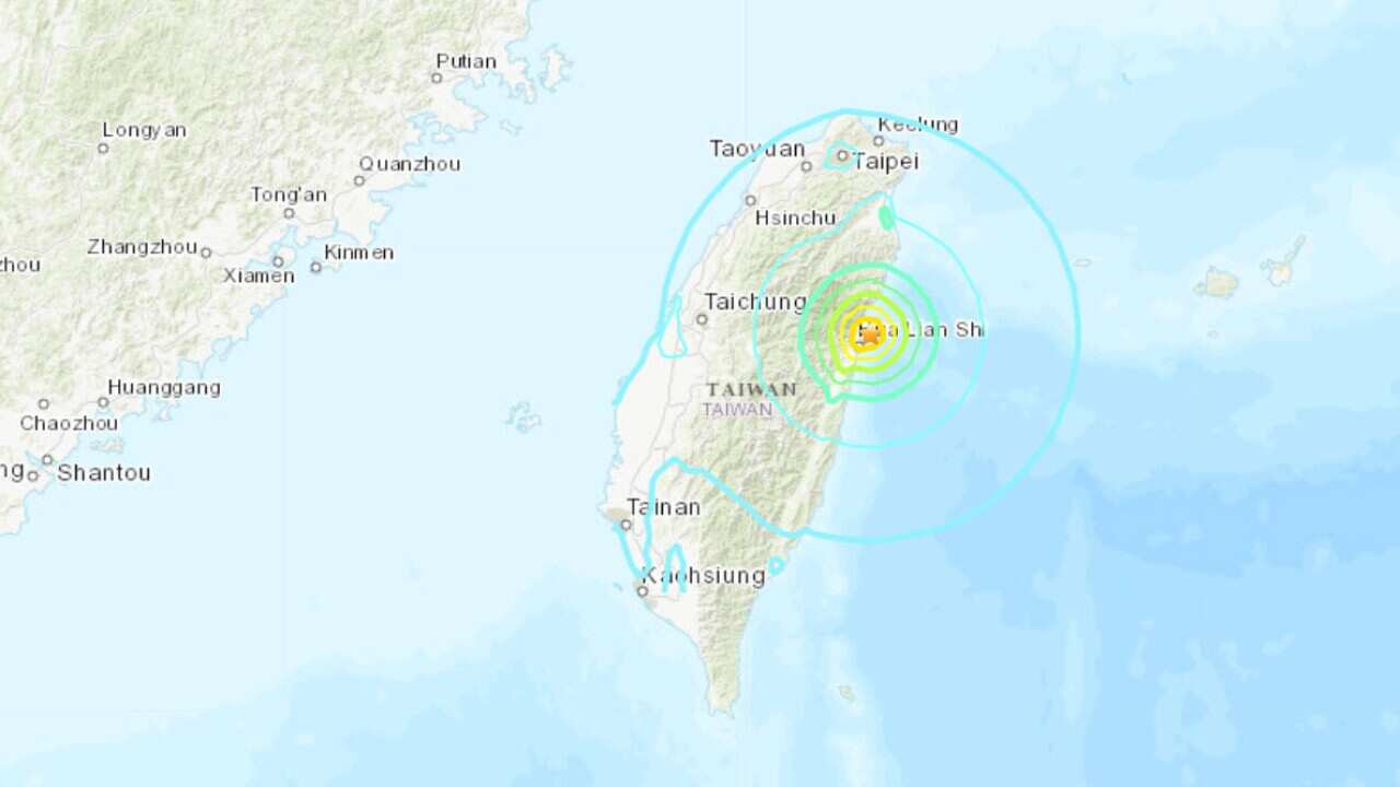 earthquake in Hualien County, Taiwan