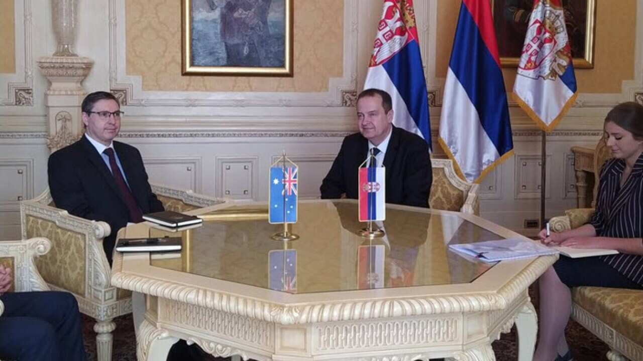 14 April 2022 The National Assembly Speaker in meeting with the Australian Ambassador to Serbia