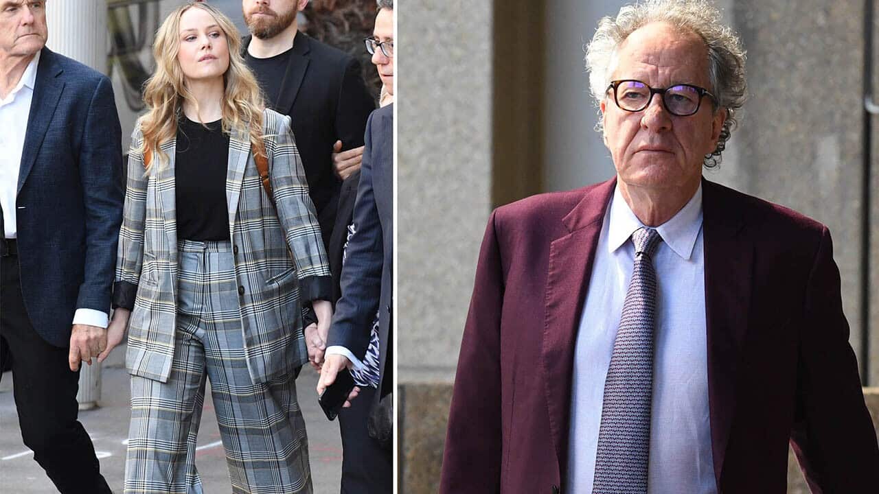 Eryn Jean Norvill is giving evidence at the defamation trial between Geoffrey Rush and the publisher of a Sydney newspaper.