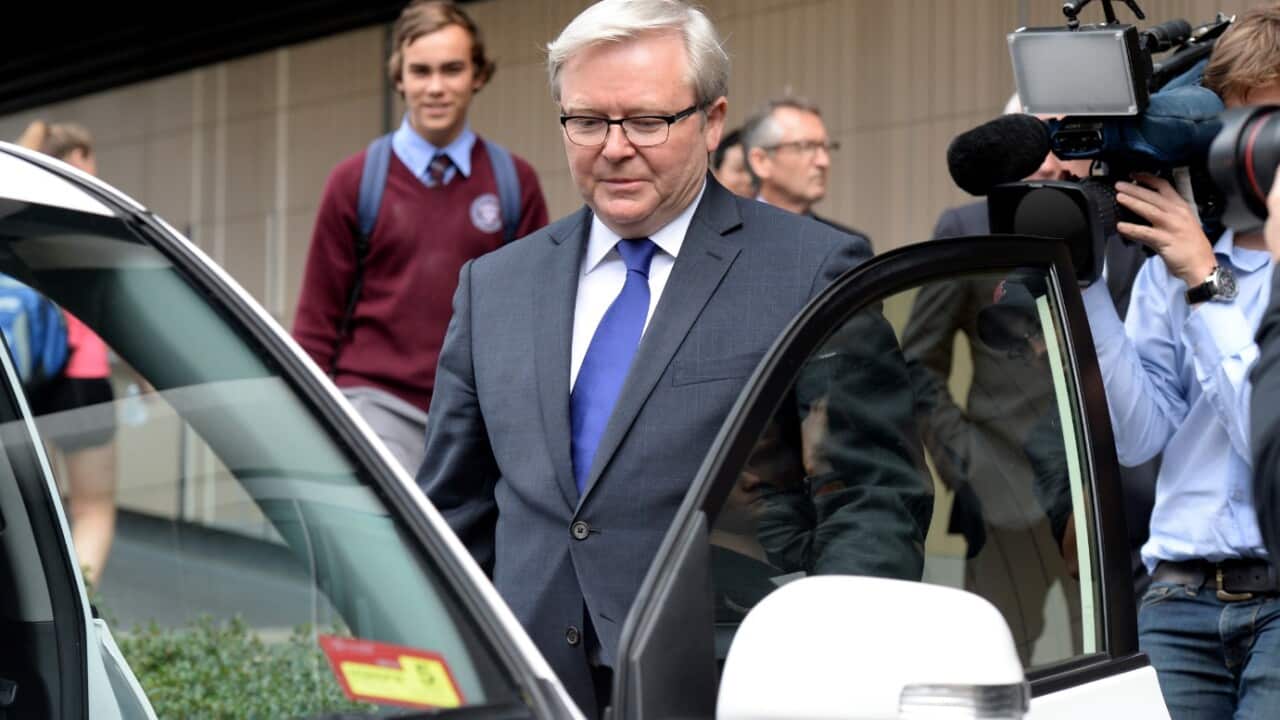 Kevin Rudd has launched legal action against the ABC