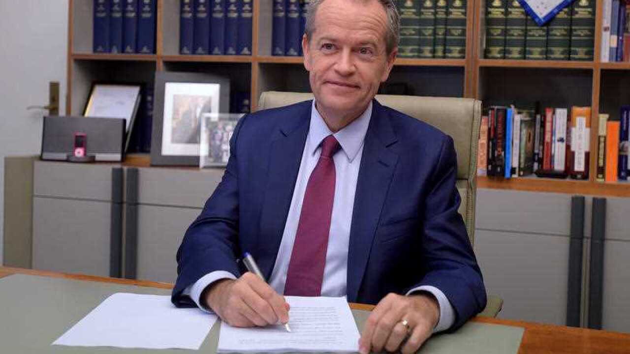 Australian Opposition Leader Bill Shorten