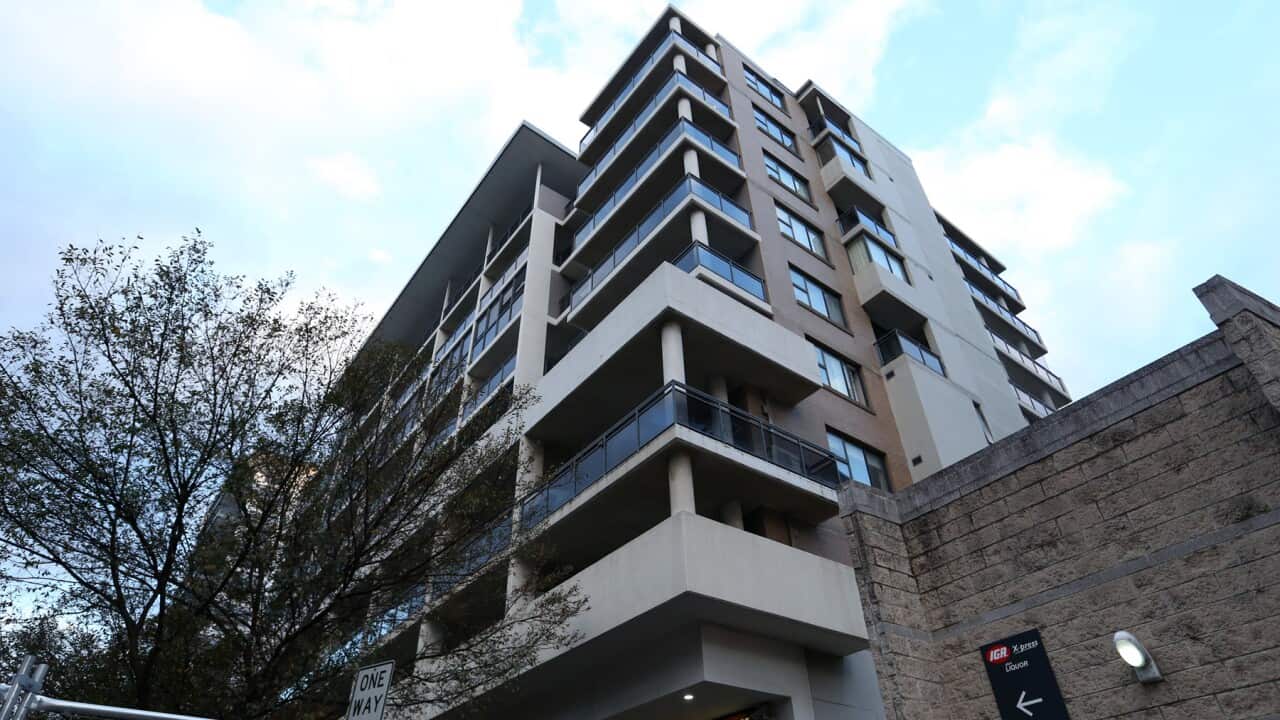 A view of the Mascot Towers in Sydney (AAP)