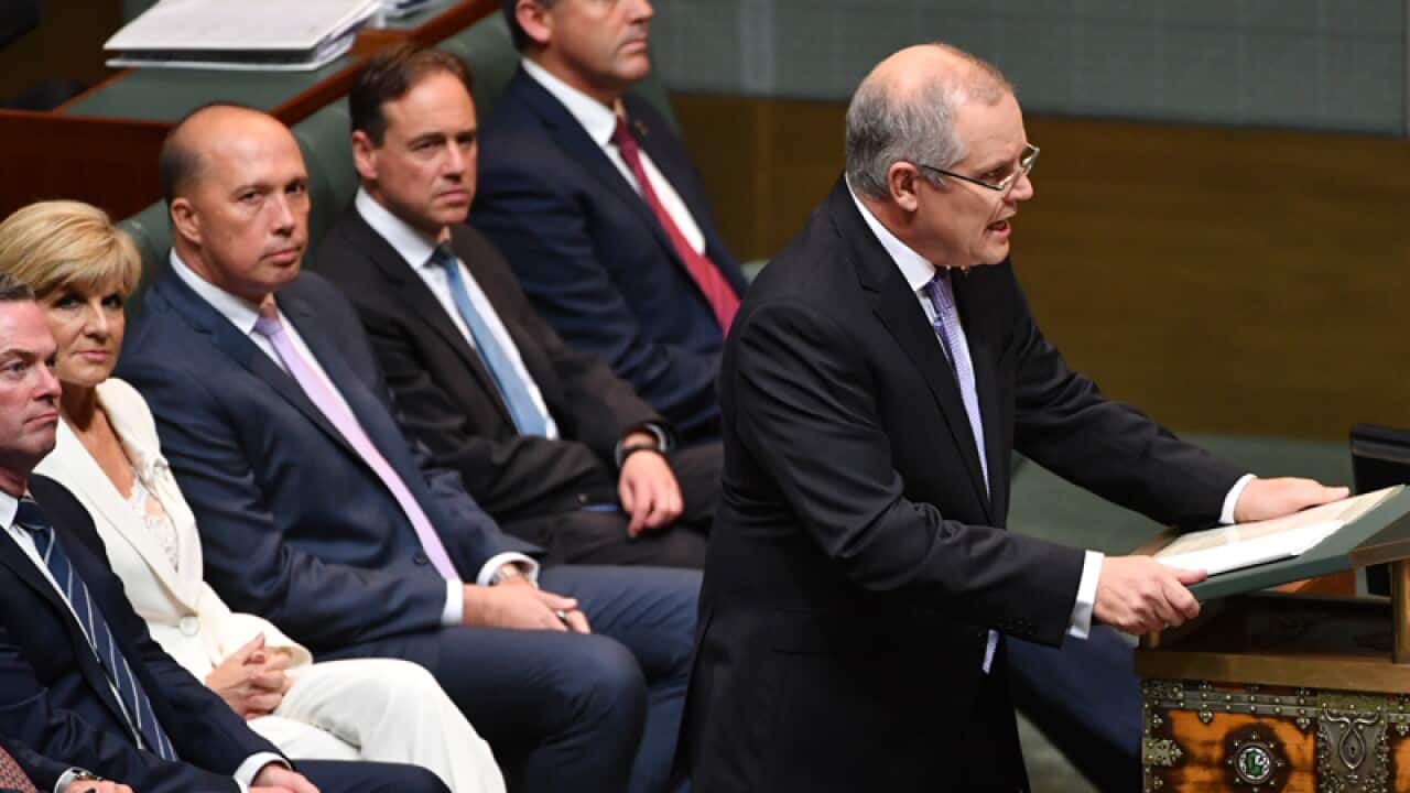 Treasurer Scott Morrison delivers the 2017/18 Budget