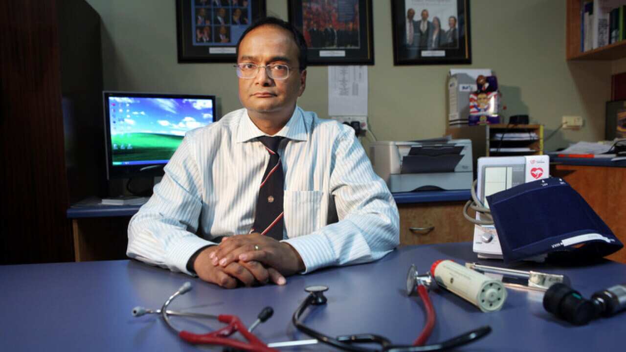 Dr Mukesh Haikerwal at his clinic in Melbourne