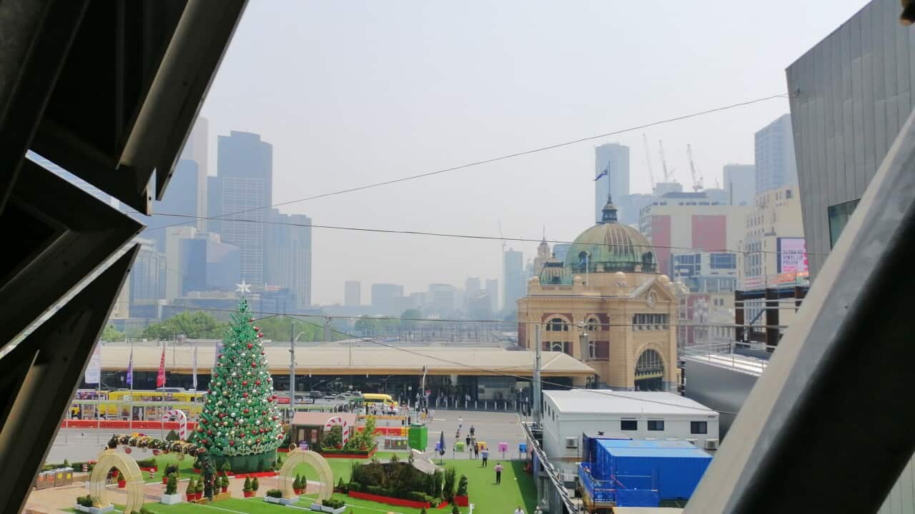 Nube de humo sobre Melbourne por los incendios forestales en Nueva Gales del Sur