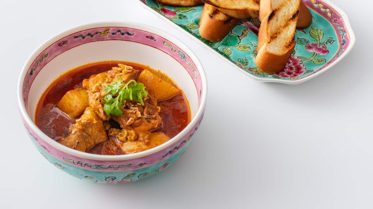 Singaporean chicken curry