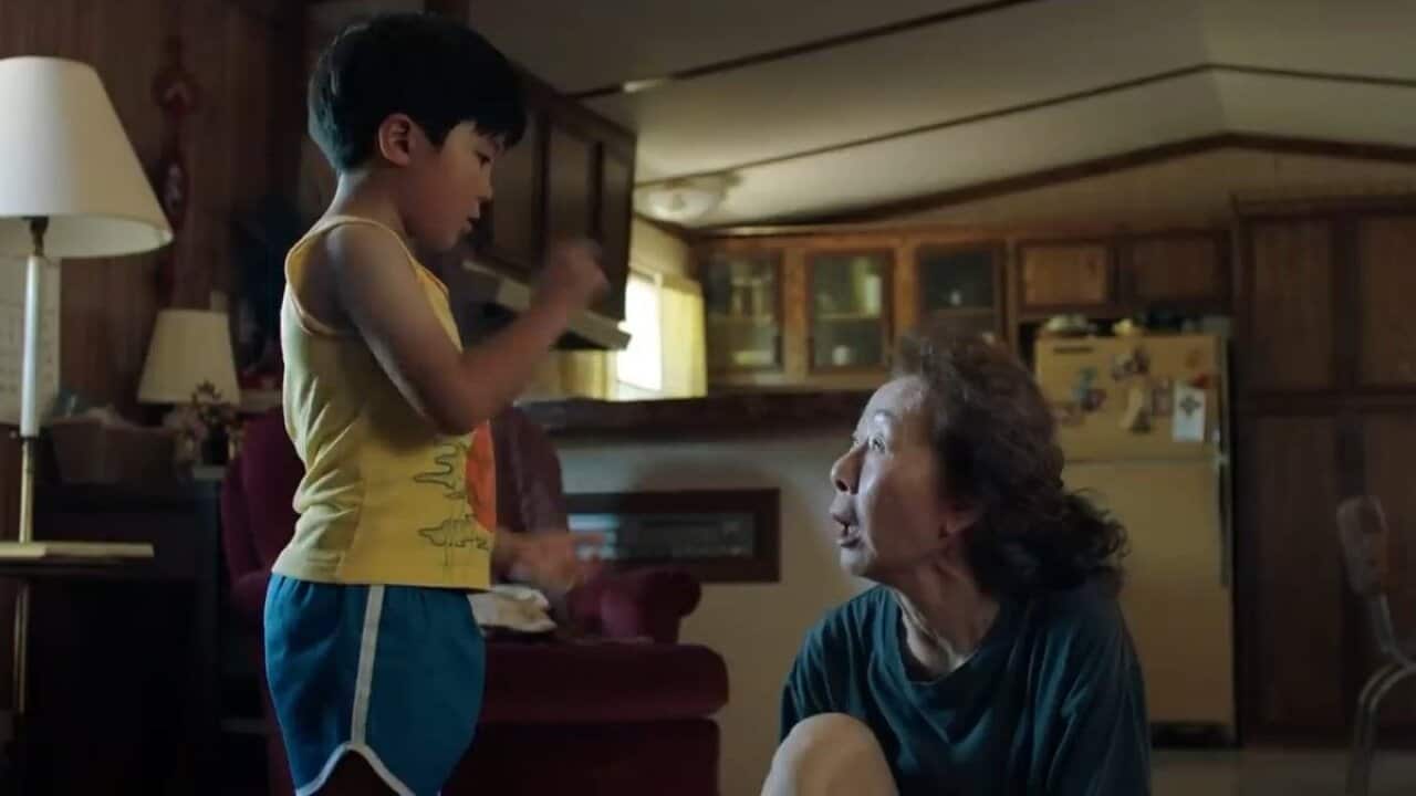 Alan S. Kim and Yuh Jung Youn in 'Minari'