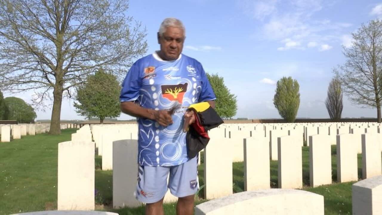 Joe Flick remembers the fallen at Villers-Bretonneux