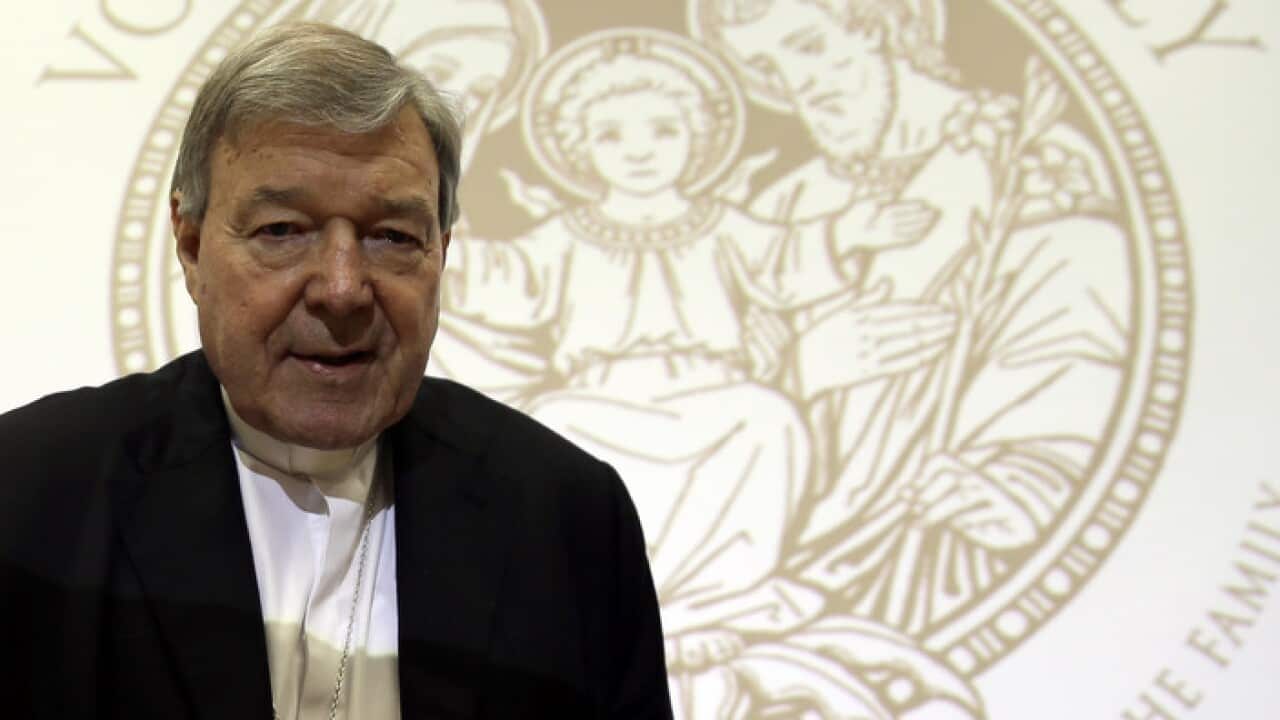 Cardinal George Pell in Rome last month.