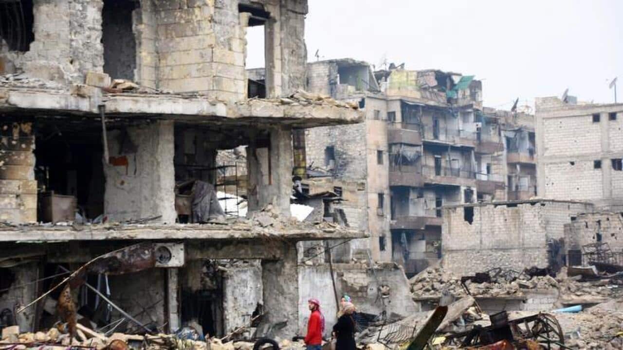 A district in the northern Syria city of Aleppo