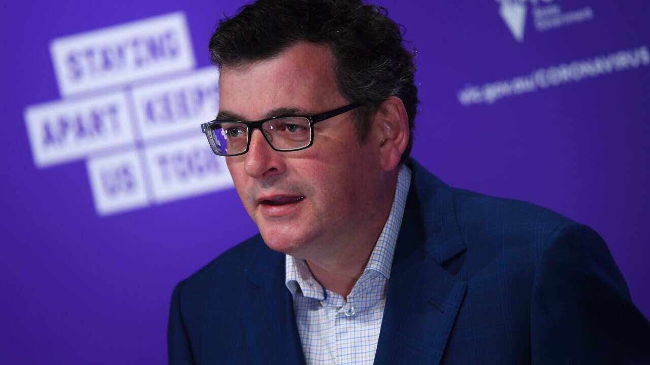 Victorian Premier Daniel Andrews addresses the media during a press conference in Melbourne, Tuesday, 8 September, 2020.