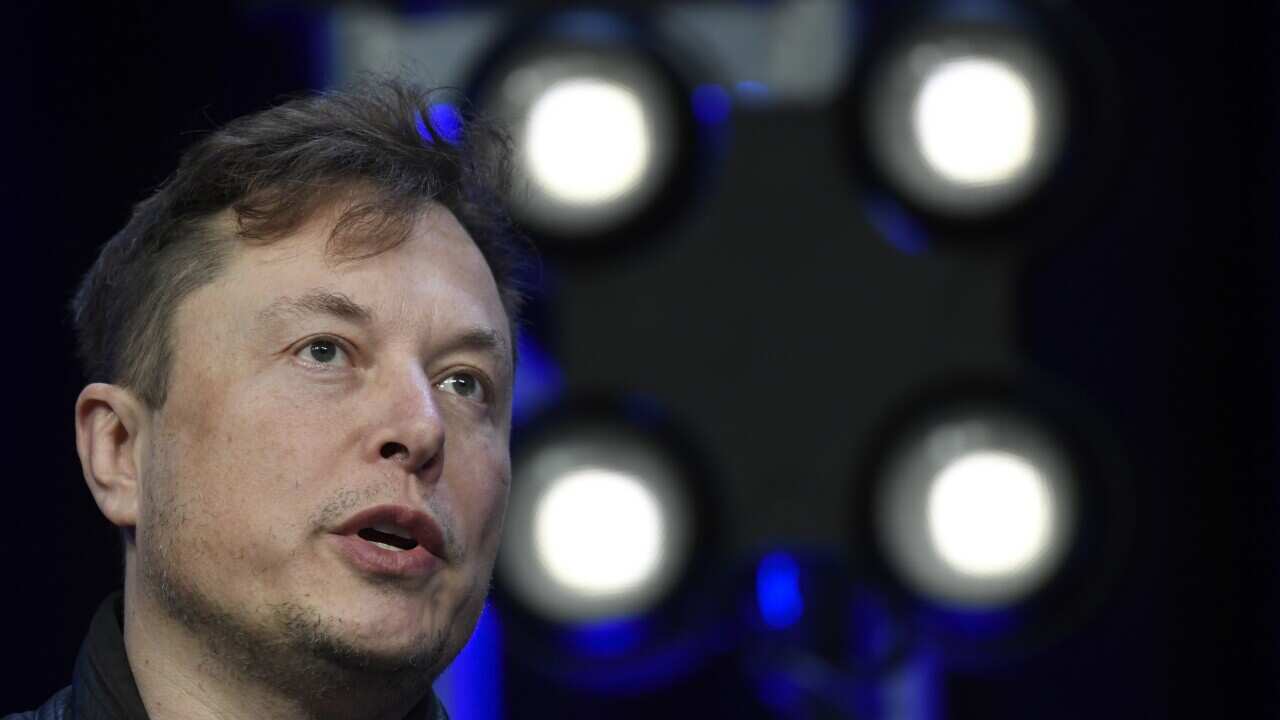 In this March 9, 2020, file photo, Tesla and SpaceX Chief Executive Officer Elon Musk speaks at the SATELLITE Conference and Exhibition in Washington