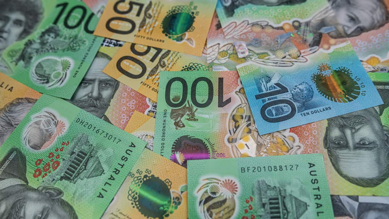 Close-up of Vibrant Australian Currency