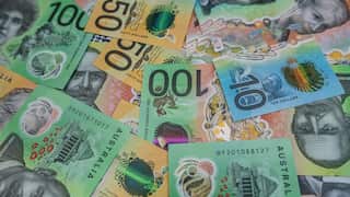 Close-up of Vibrant Australian Currency