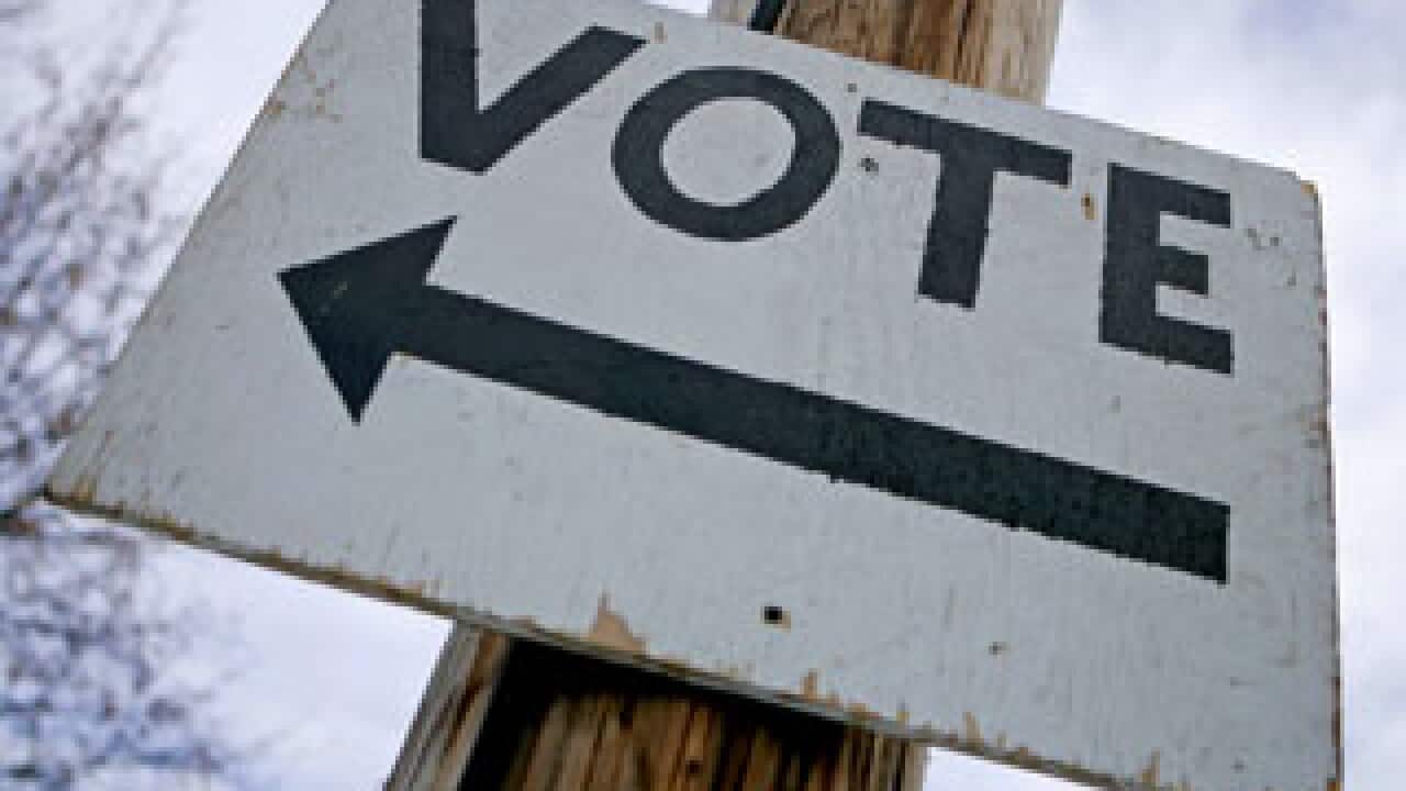 Voting sign