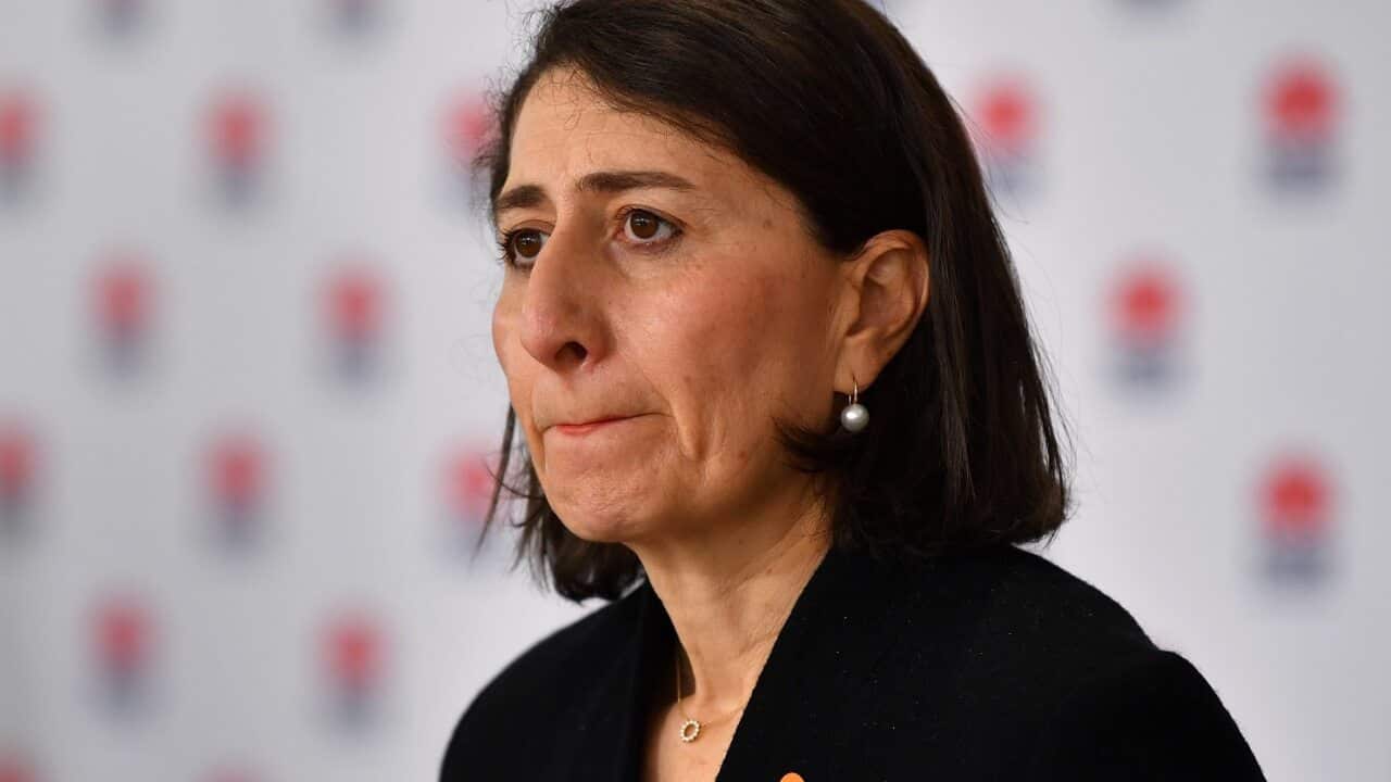 Gladys Berejiklian at a press conference.
