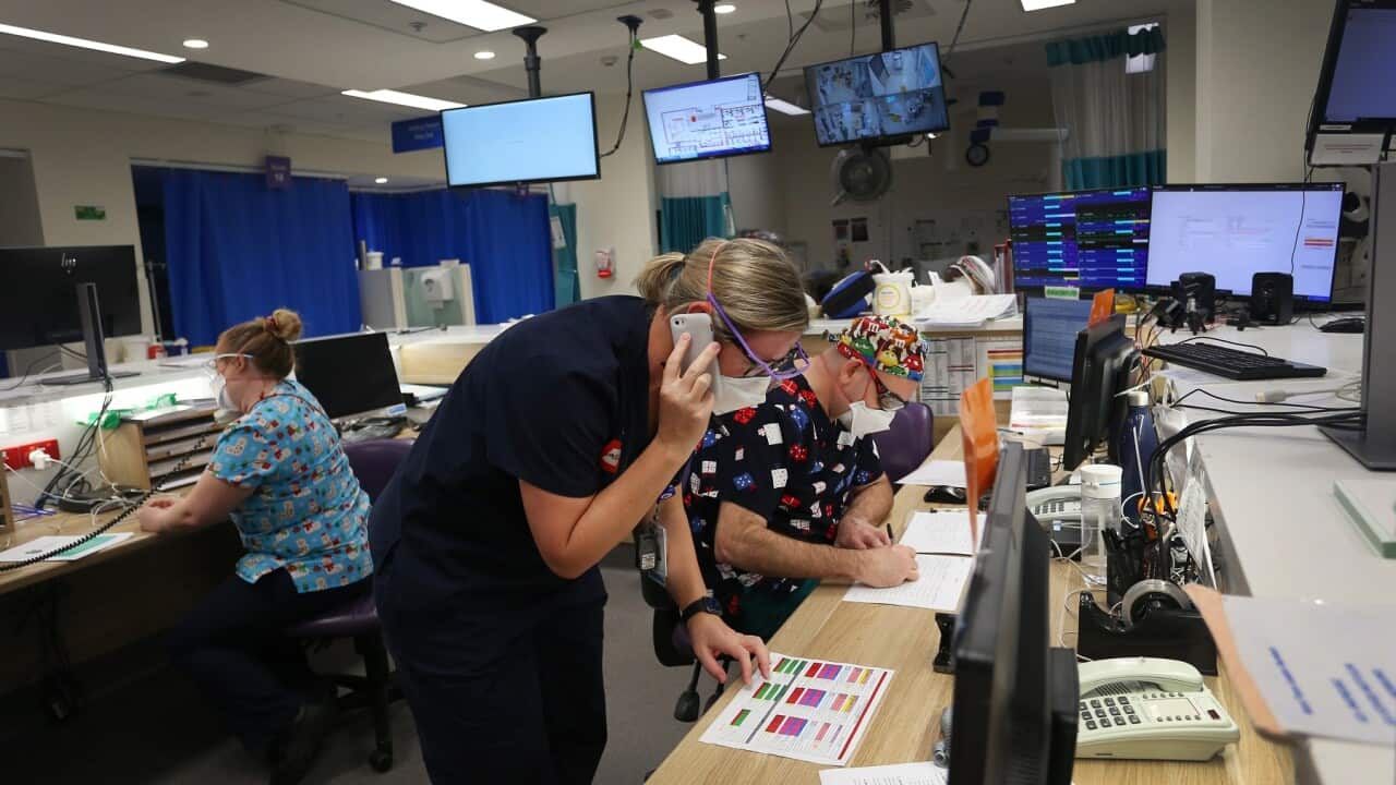 Frontline Healthcare Workers At St Vincent's Hospital Adapt To Life Between The Red and Green Zones As Pandemic Approaches Third Year