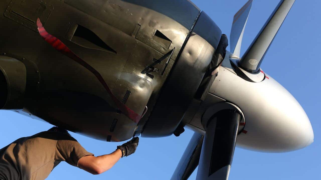 German humanitarian plane