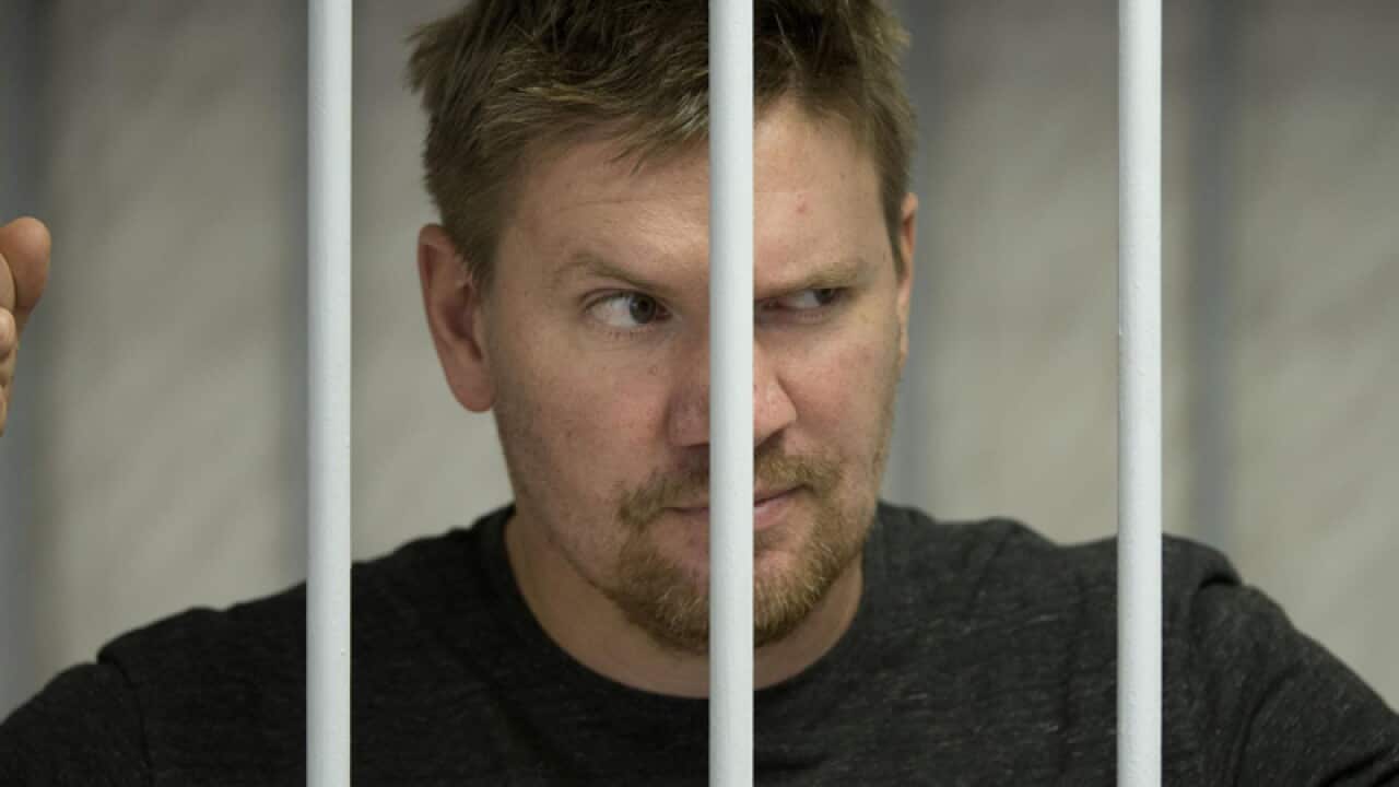 Greenpeace International activist Anthony Perret of Britain