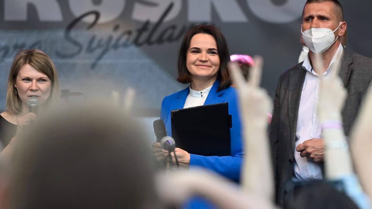 Belarusian opposition leader Sviatlana Tsikhanouskaya