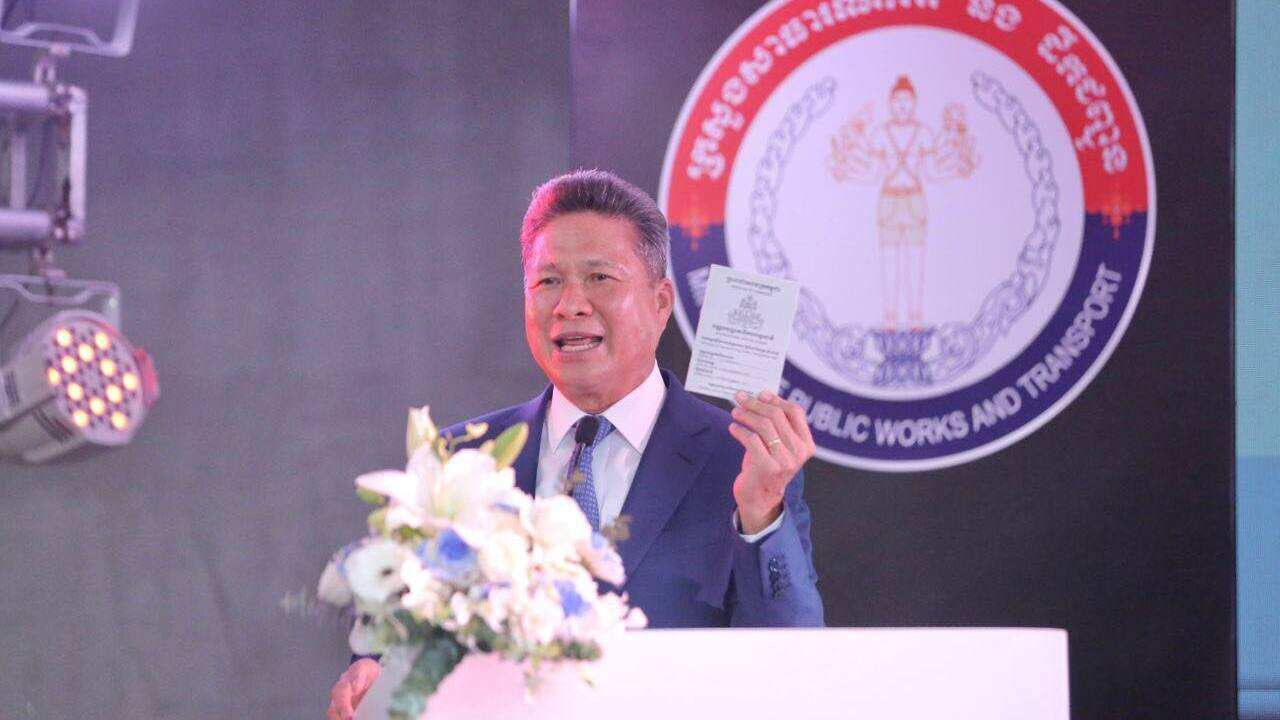 Cambodia Minister of Public Works and Transport Sun Chan Thol
