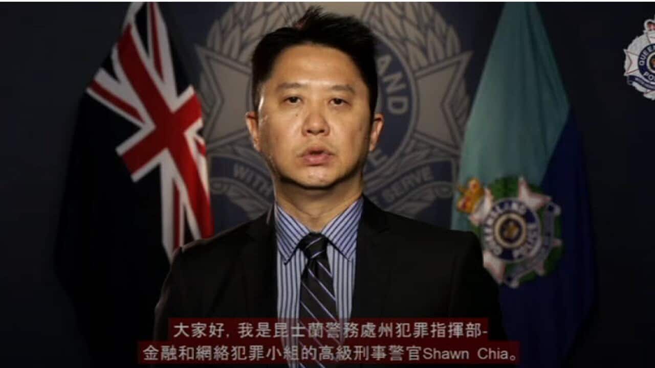 Police warn of scams targeting Chinese international students.