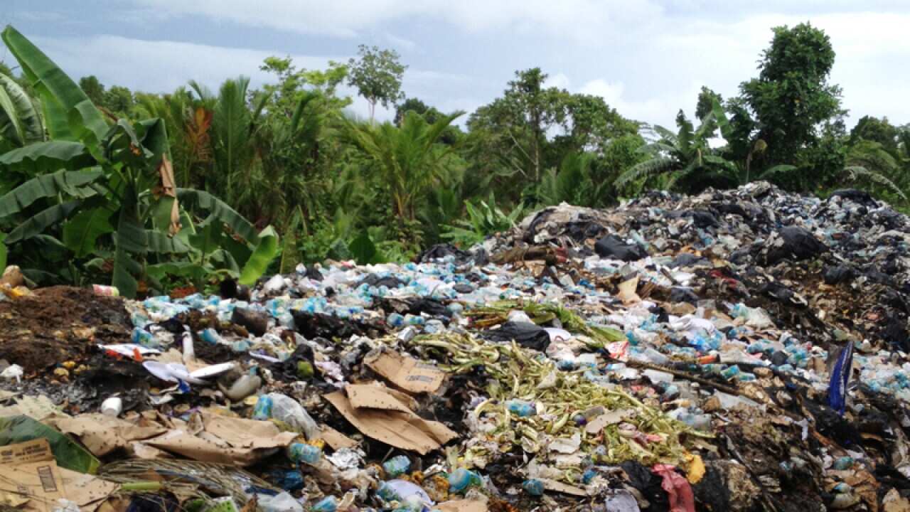 Rubbish from the Australian run detention centre on Manus island.