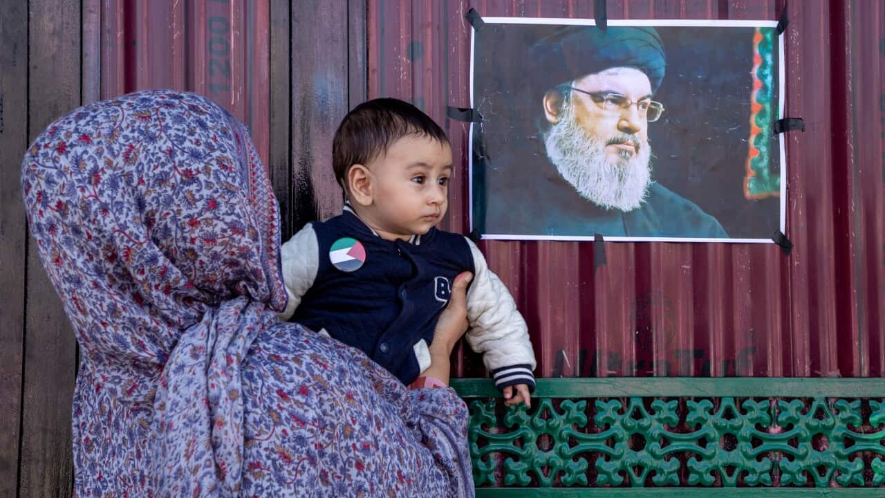Protest against the killing of Hezbollah chief in Srinagar - 29 Sept 2024