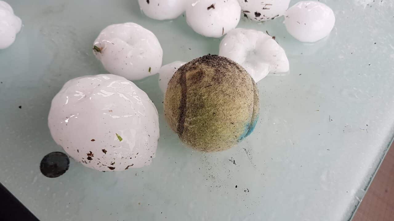 A series of dangerous supercell thunderstorms are affecting Queensland's southeast.