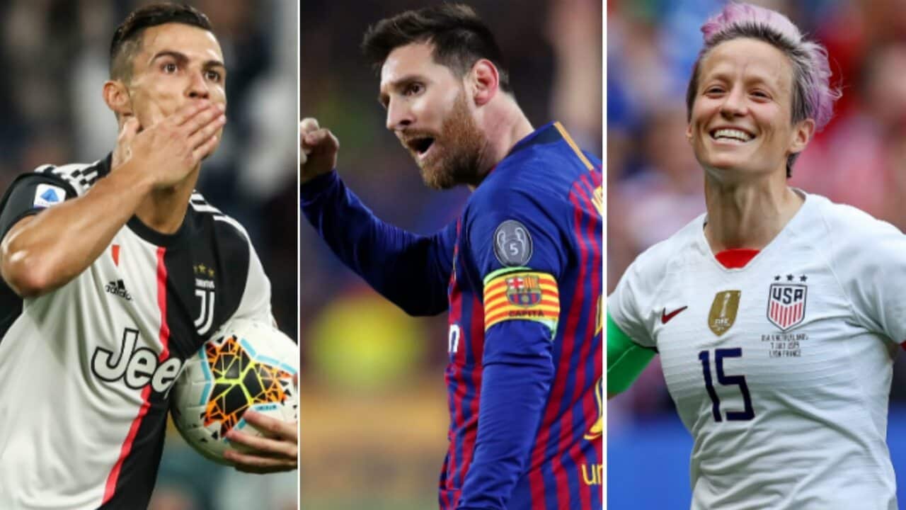 Ronaldo Messi Rapinoe