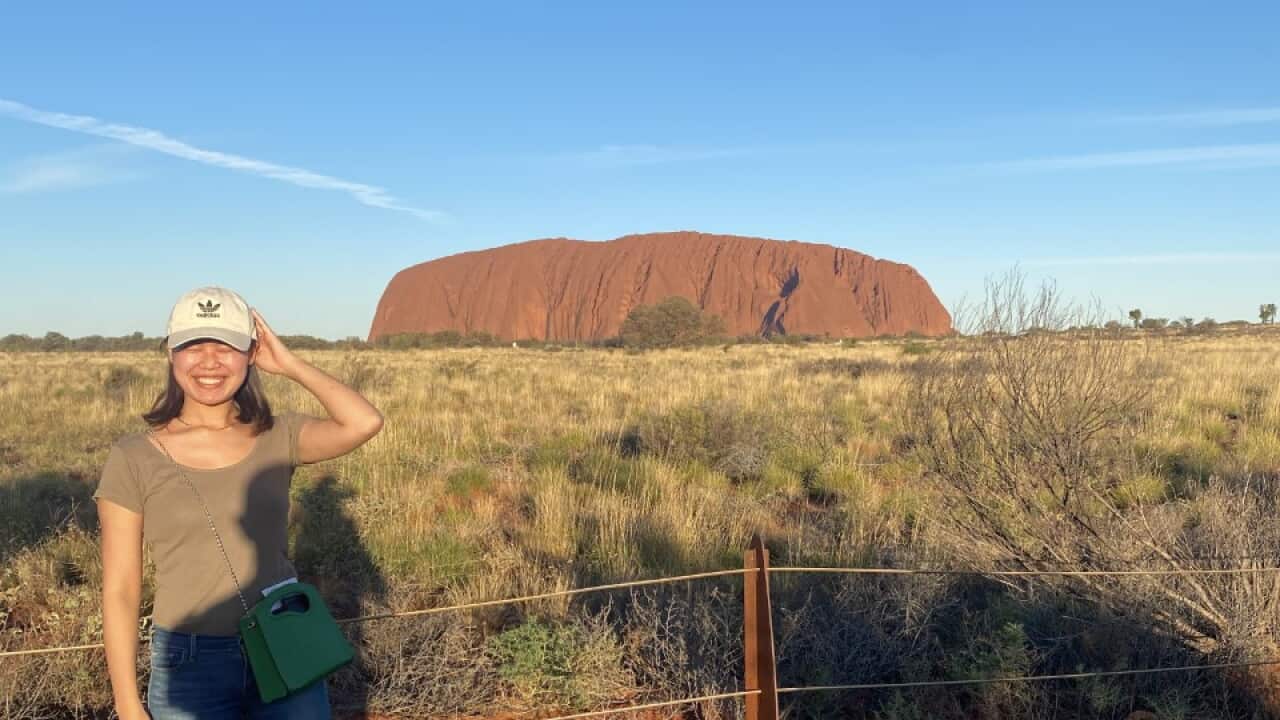 Chihiro Nagayama at Uluru