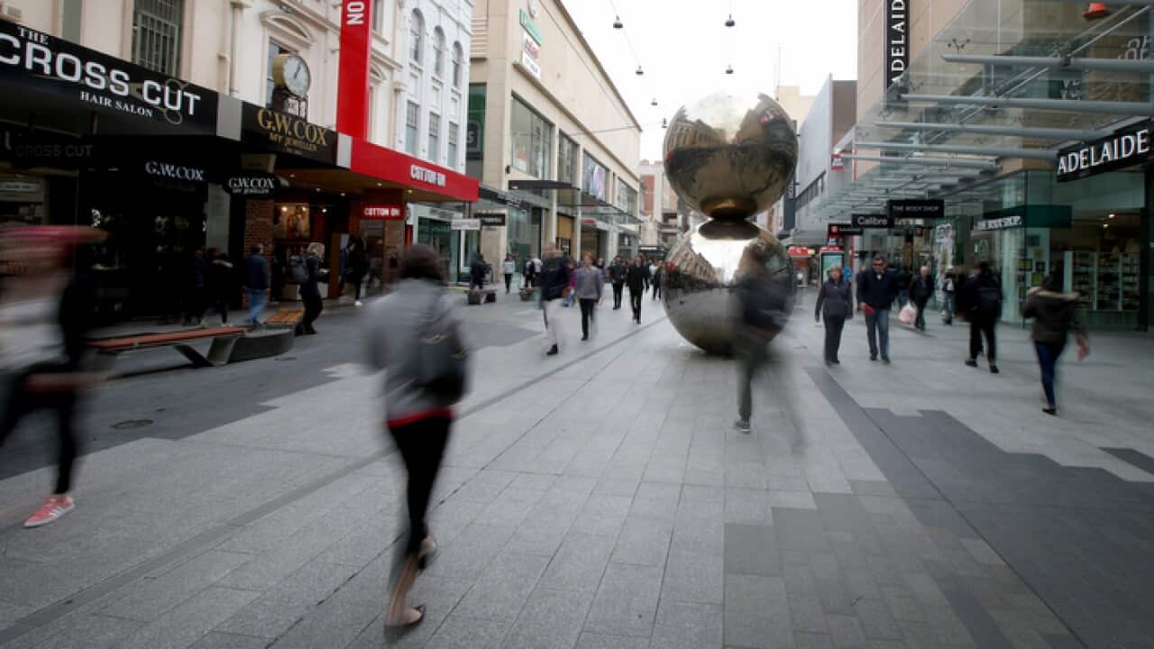 Crowds at Brisbane Mall