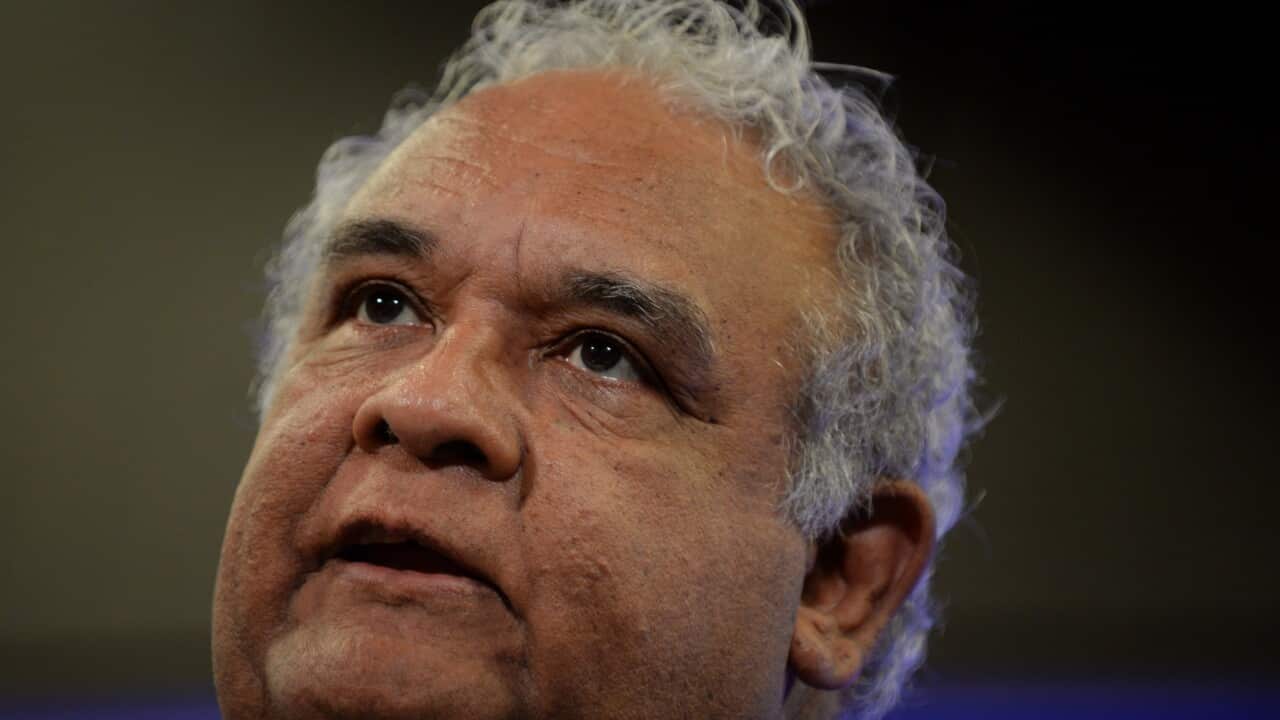 Dr Tom Calma addresses the National Press Club.